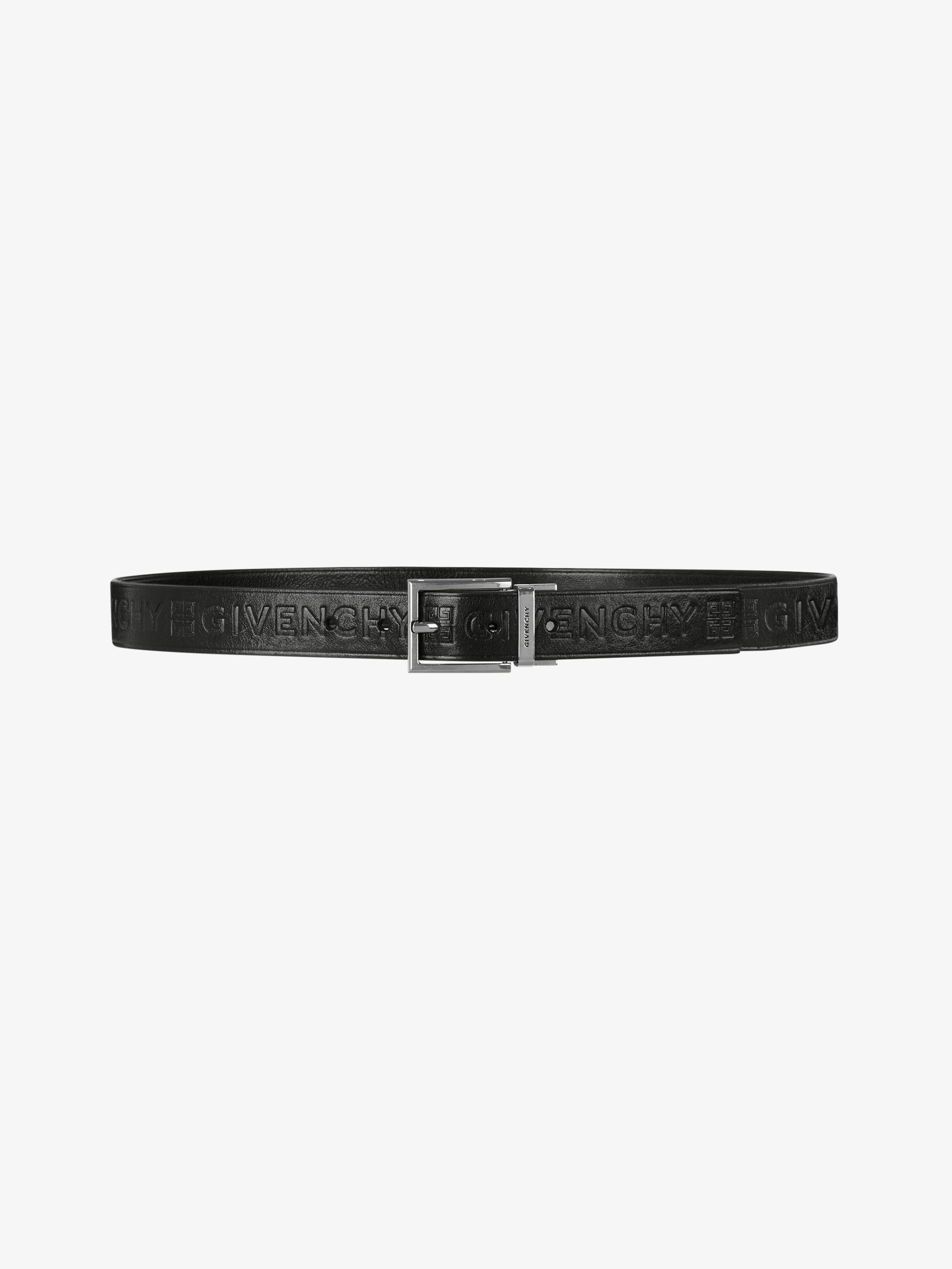 Classic reversible belt in leather