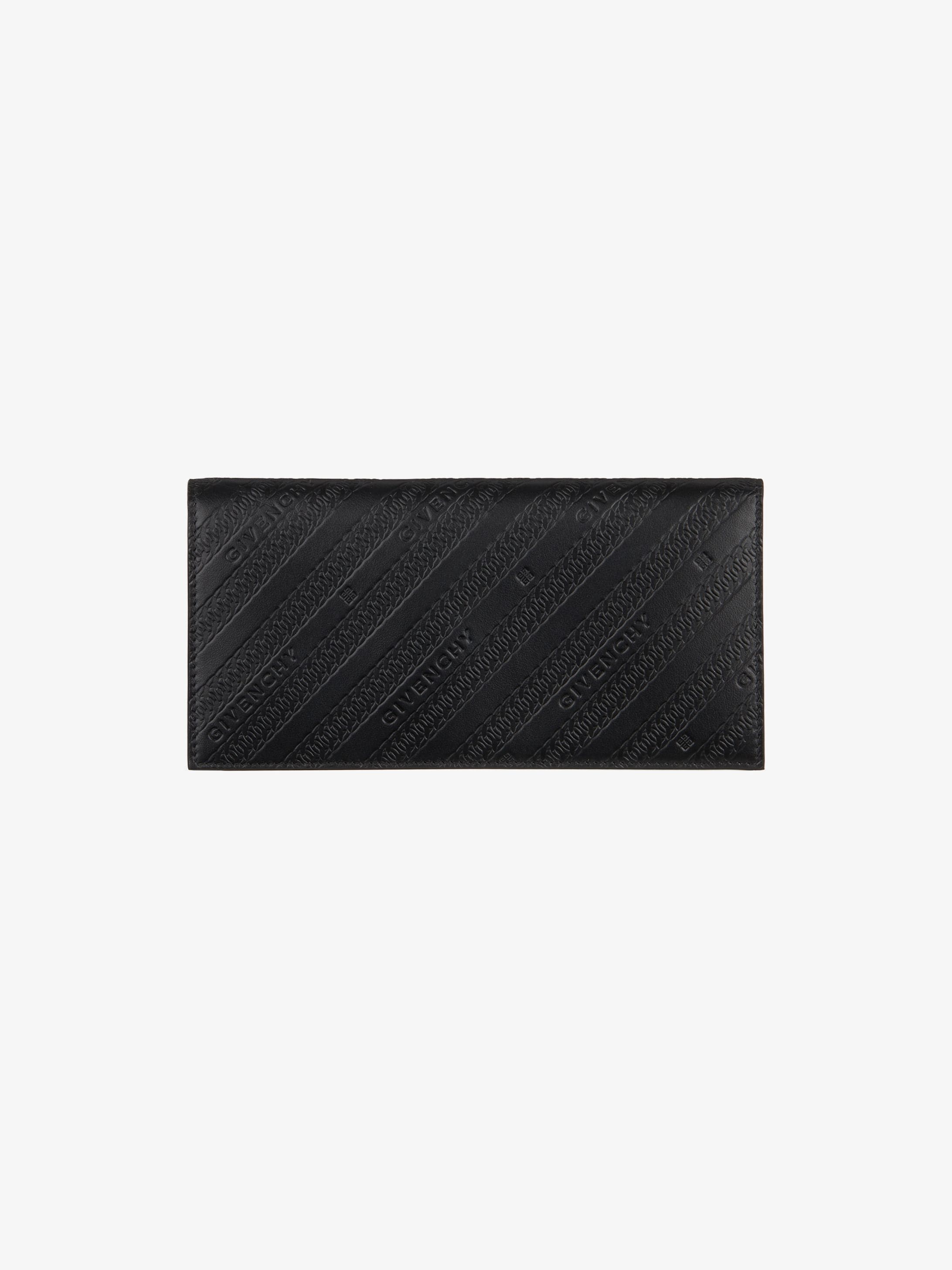 GIVENCHY long wallet with lapel in leather