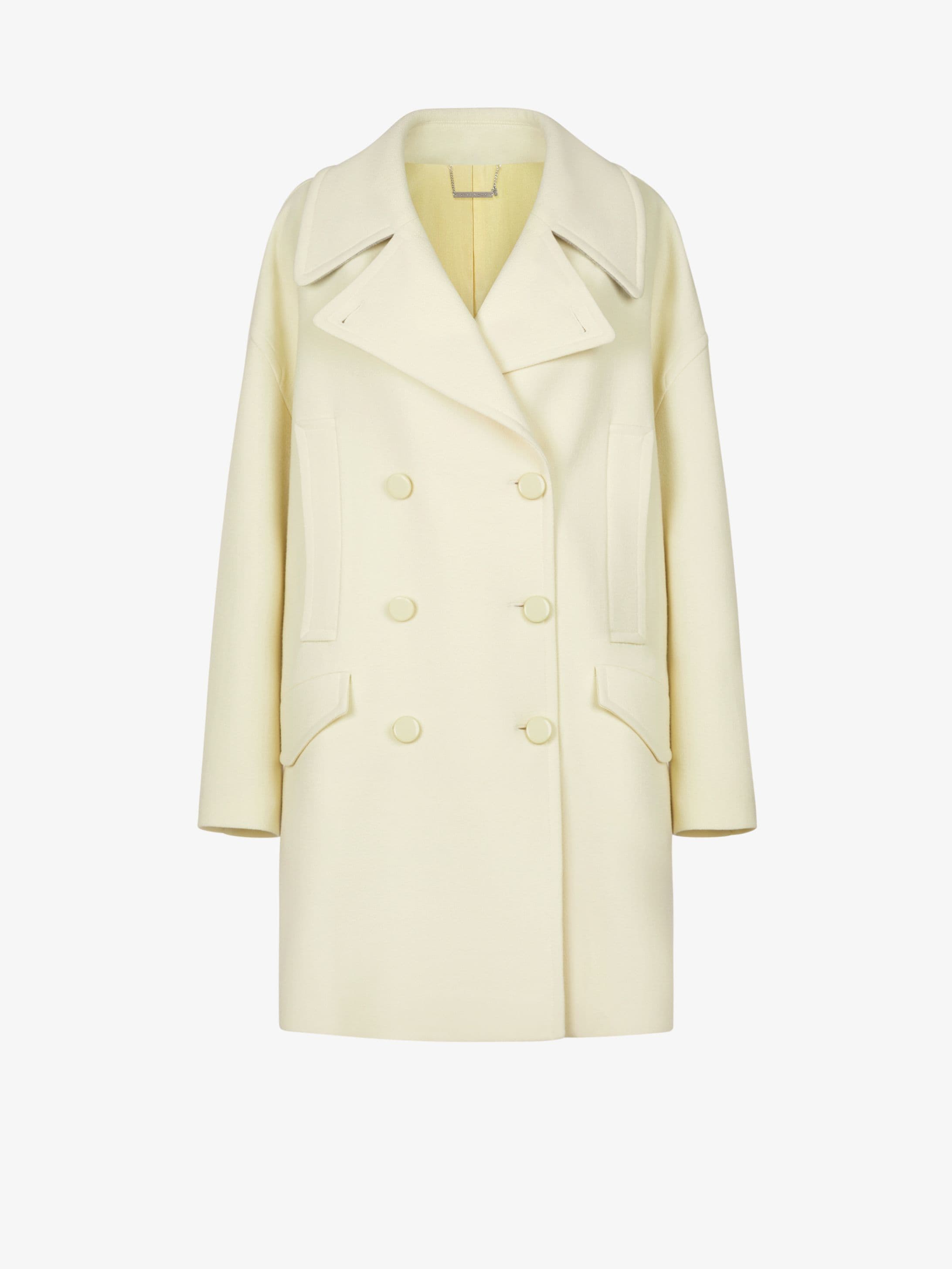 Manteau croisé oversized en laine