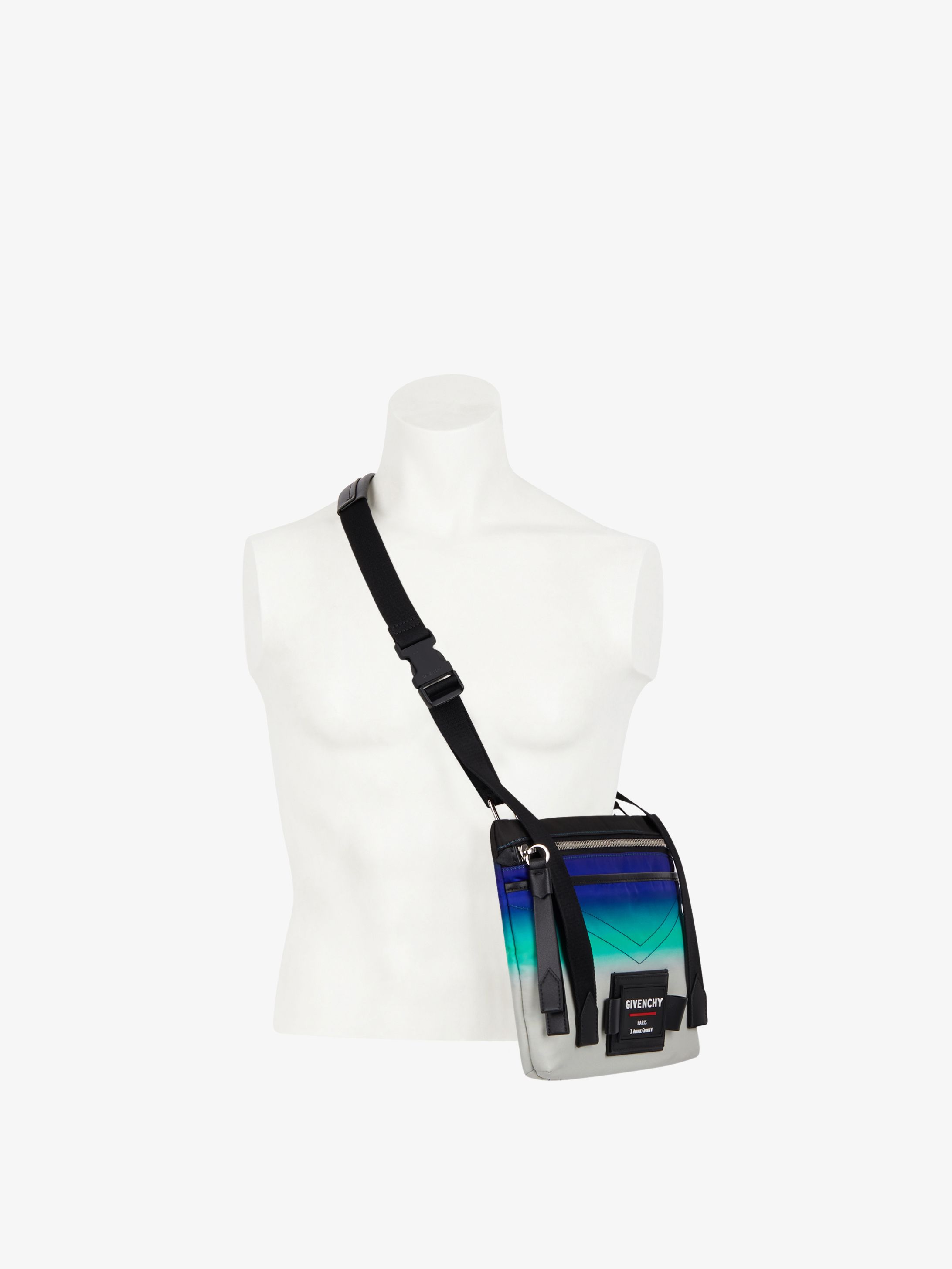 GIVENCHY Downtown cross-body bag in faded effect nylon