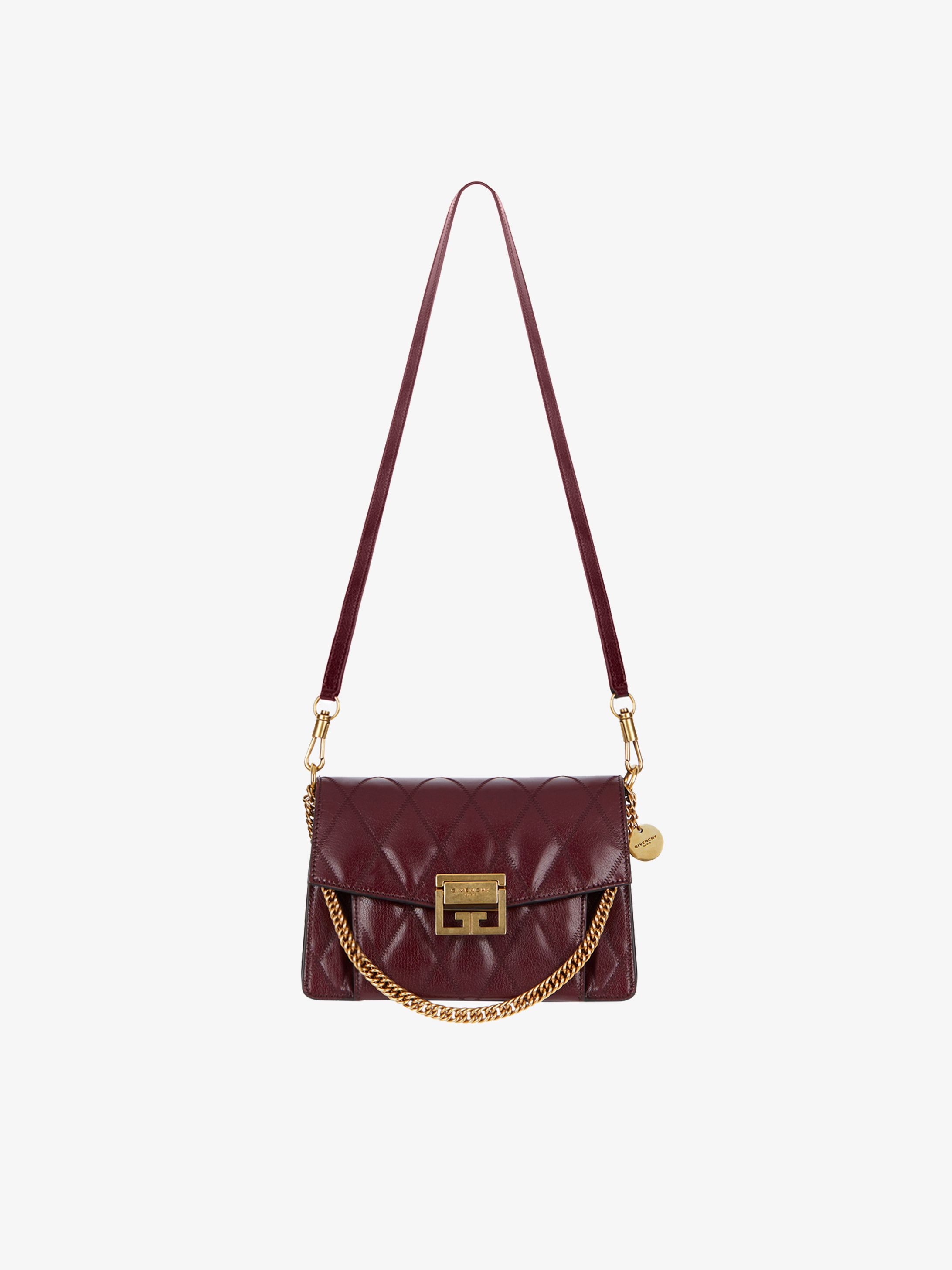 Small GV3 bag in diamond quilted leather