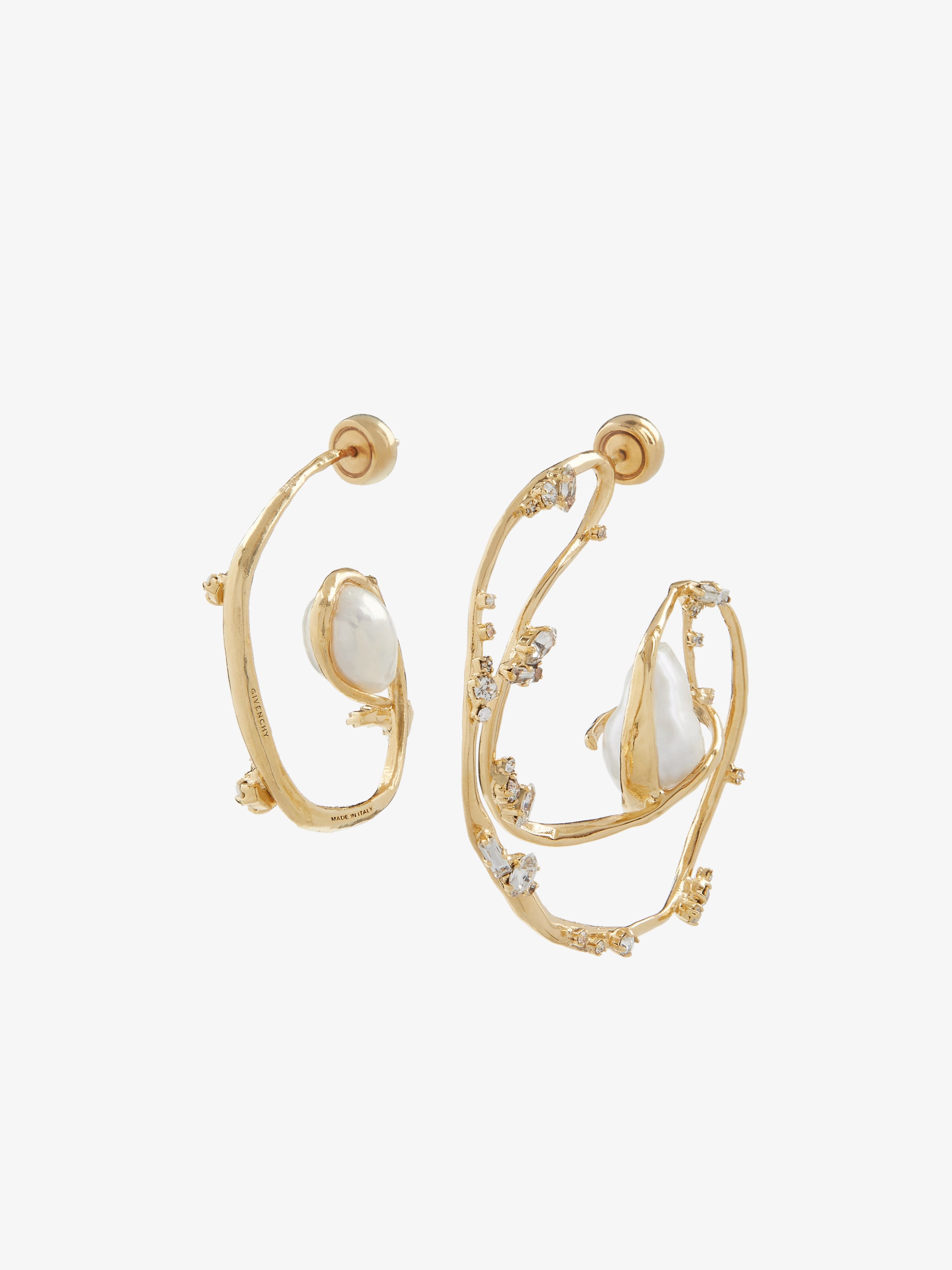 Ellipse asymmetrical earrings