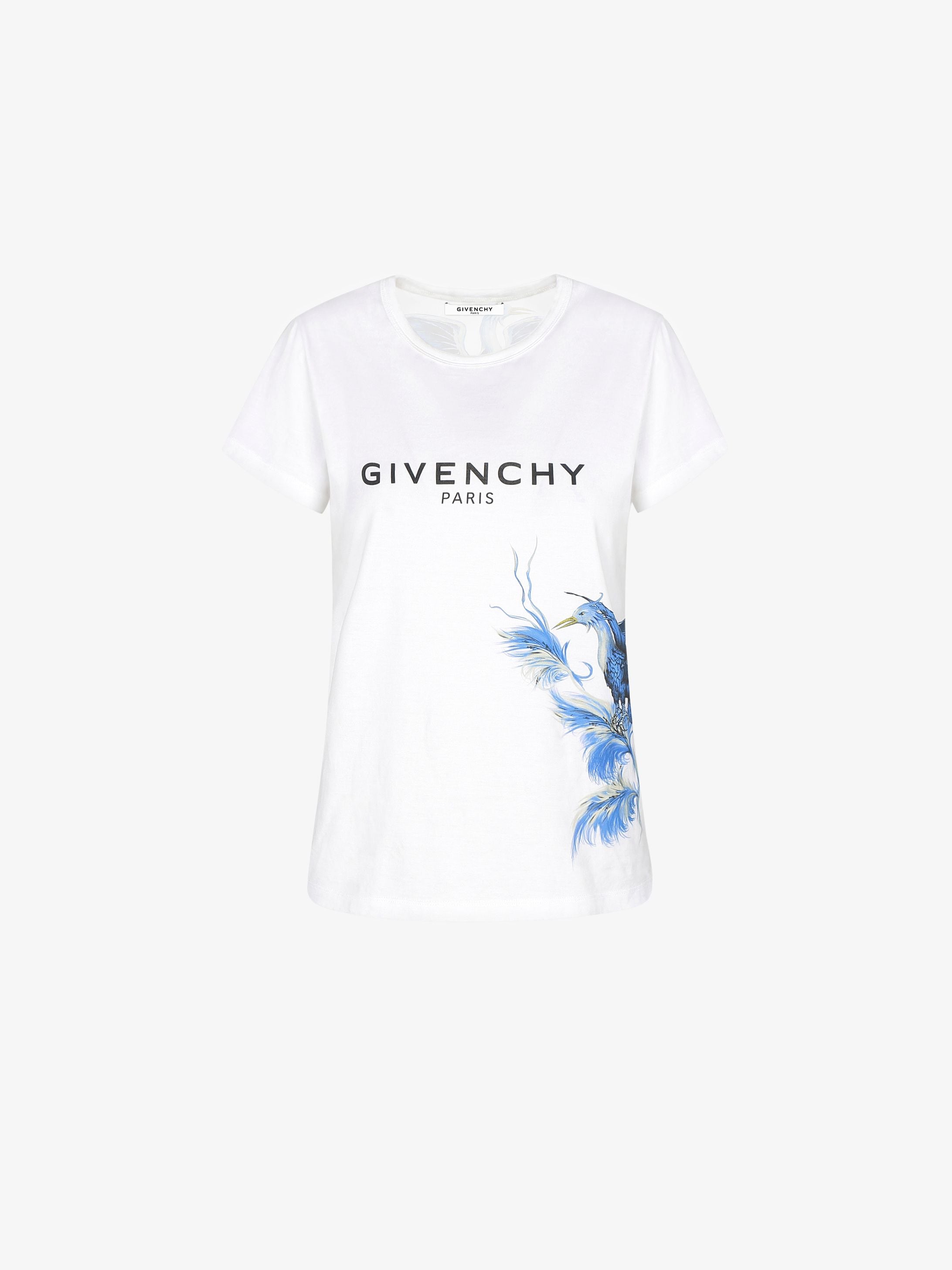 Birds printed slim fit t-shirt