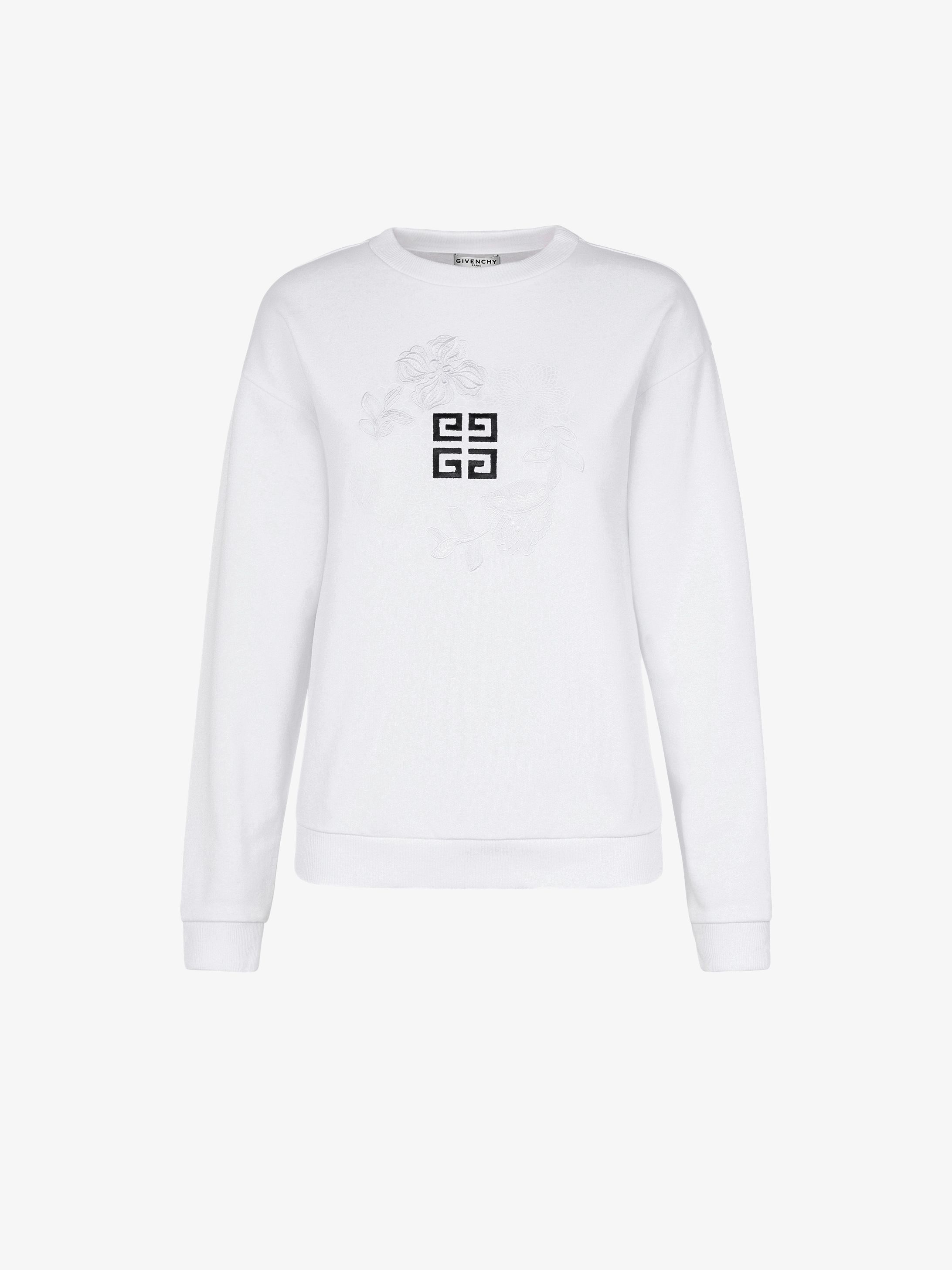 Sweatshirt à broderie 4G florale
