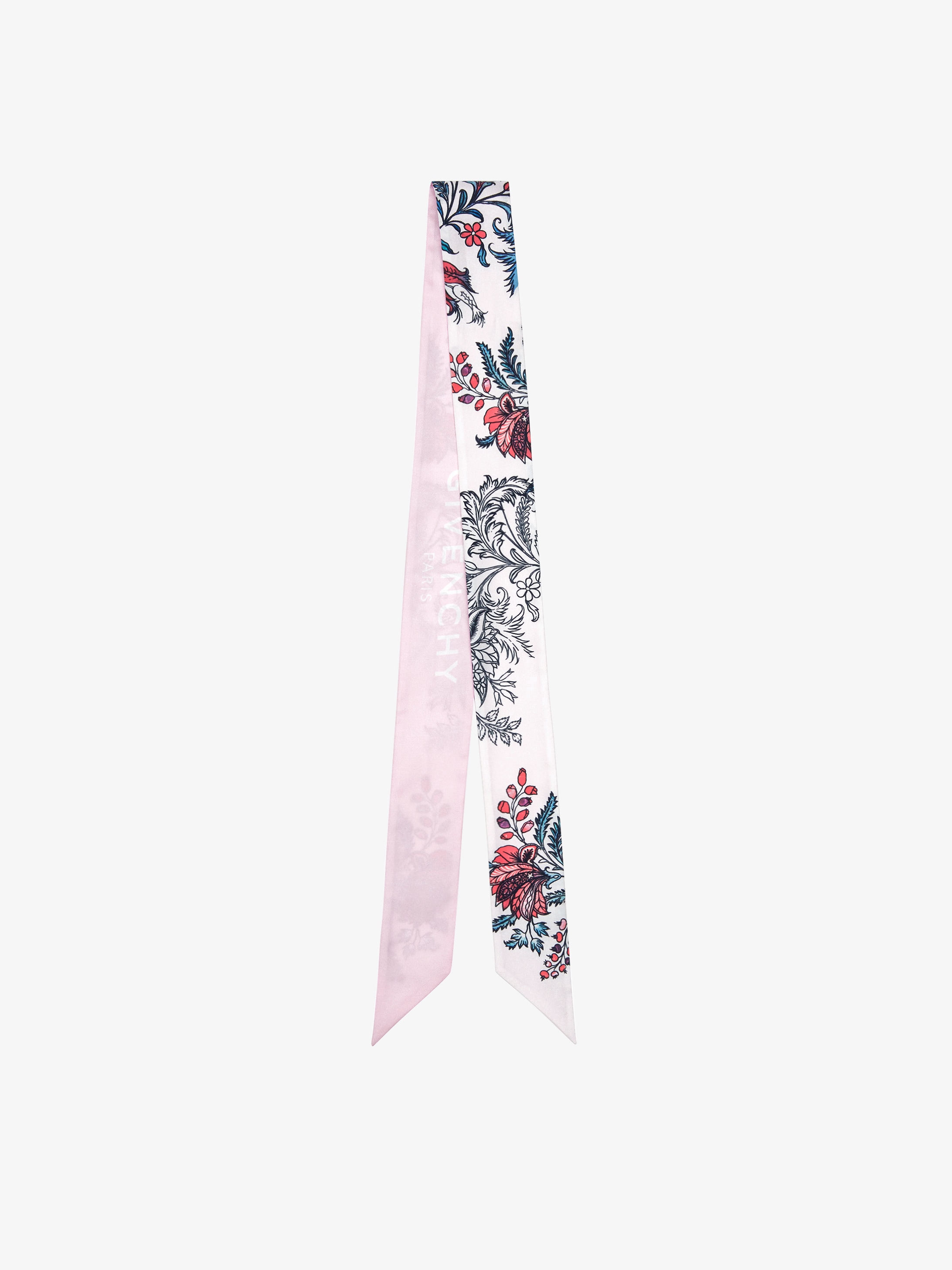 GIVENCHY heandband in floral printed silk