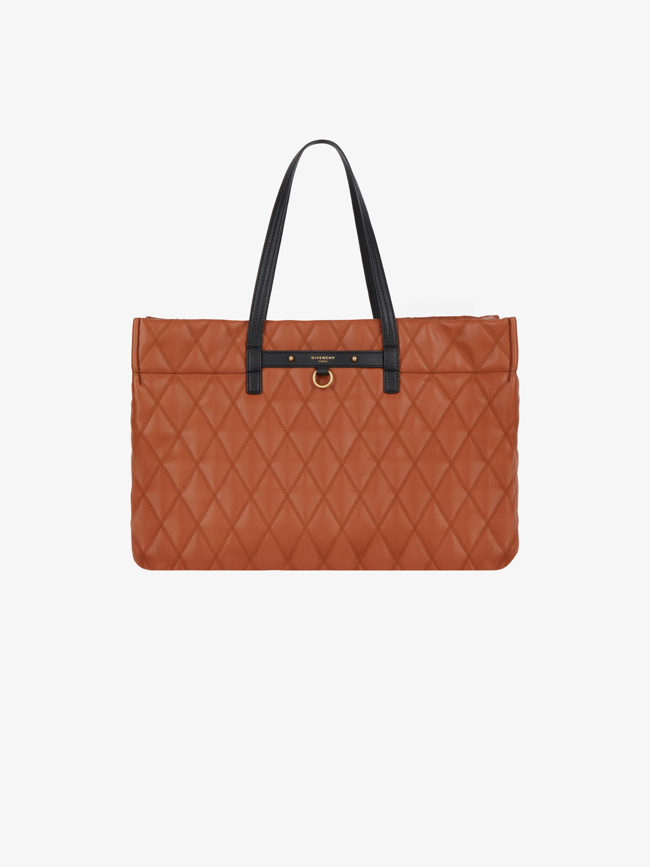 Duo tote bag in quilted canvas