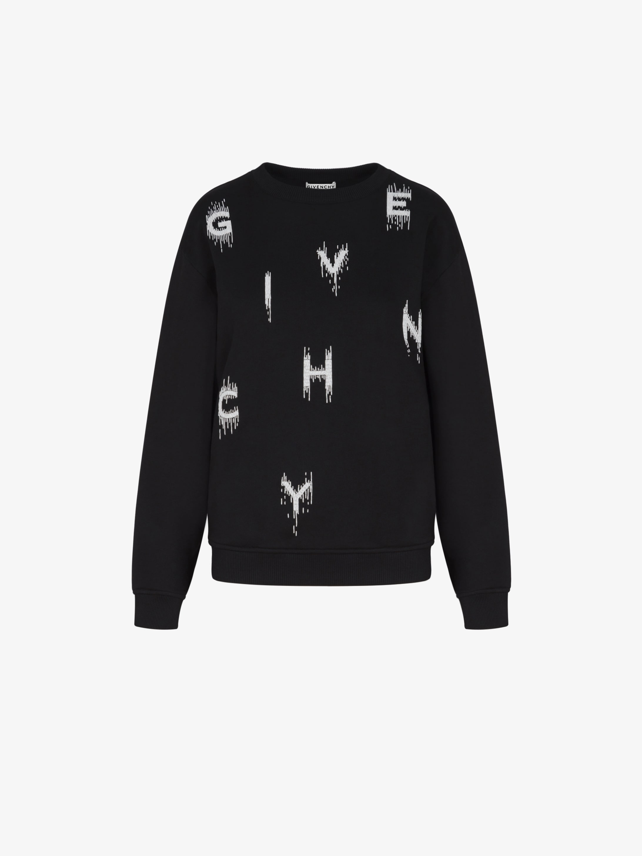 GIVENCHY pearls embroidered sweatshirt